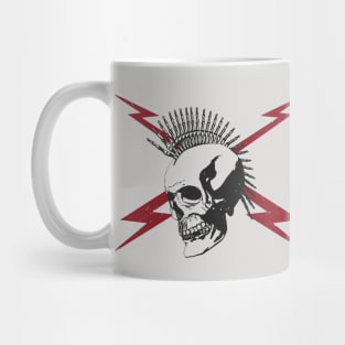 Punk Rock Skeleton with Lightning Bolts Mug